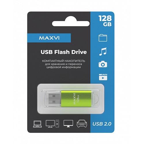 128GB накопитель MAXVI MP зеленый