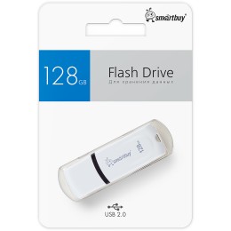 128Гб накопитель USB2.0 SMARTBUY Paean белый