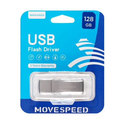 128Гб накопитель  USB3.0 Move Speed серебро