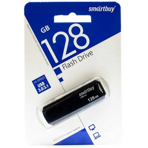 128GB накопитель  USB3.0 SMARTBUY Clue черный