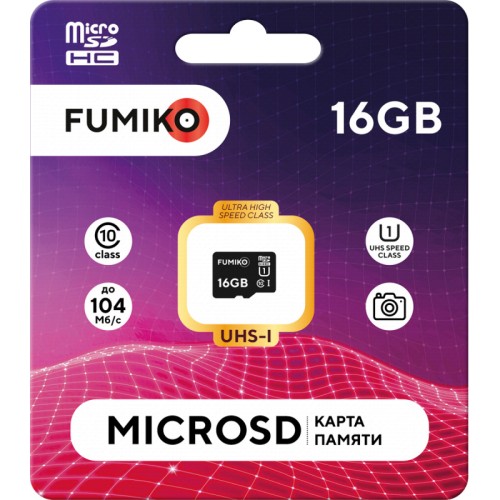 16Gb карта памяти FUMIKO microSD class10