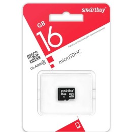 16Гб карта памяти SMARTBUY microSD class10 SDHC