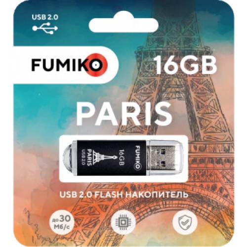 16GB накопитель FUMIKO PARIS черный