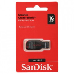 16Гб накопитель SanDisk Cruzer Blade черно-красная