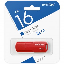 16GB накопитель SMARTBUY Clue красный