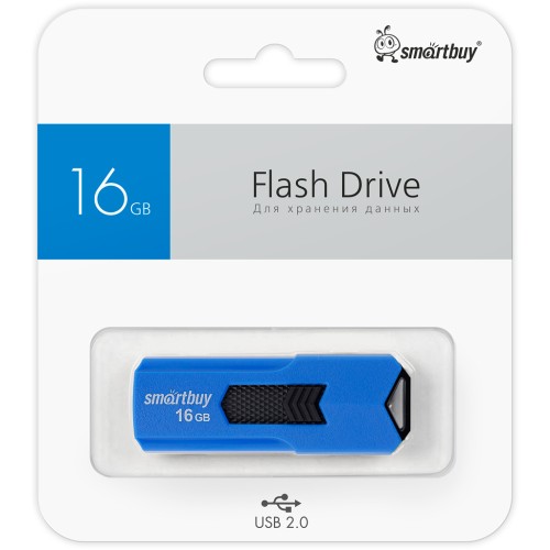 16Гб накопитель SMARTBUY STREAM синий