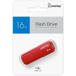 16Гб накопитель USB2.0 SMARTBUY Clue красный