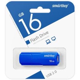 16Гб накопитель USB2.0 SMARTBUY Clue синий