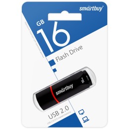 16Гб накопитель USB2.0 SMARTBUY Crown черный
