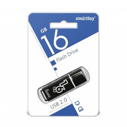16Гб накопитель USB2.0 SMARTBUY Glossy series черный