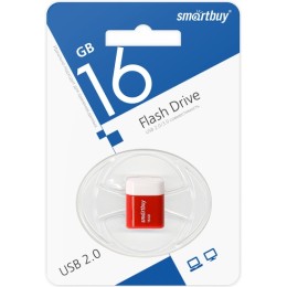 16Гб накопитель USB2.0 SMARTBUY Lara красный