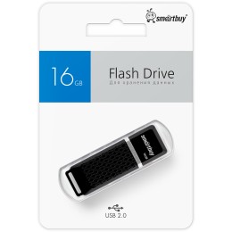 16Гб накопитель USB2.0 SMARTBUY Quartz черный