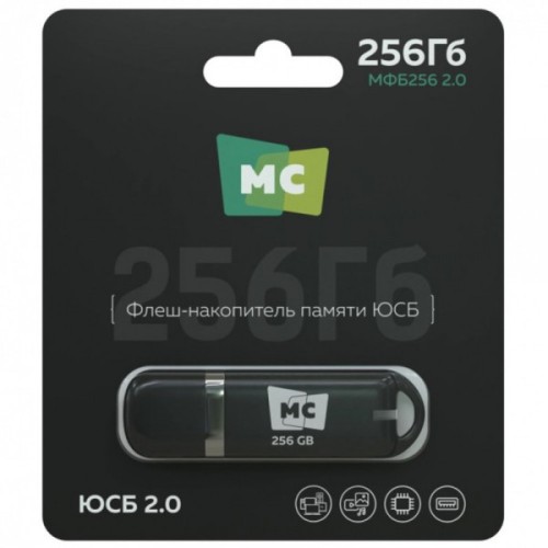 256Гб накопитель USB2.0 More Choice MFB256 черный