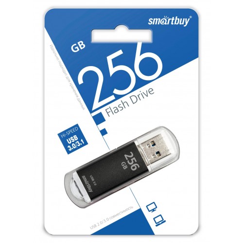 256GB накопитель USB3.0 SMARTBUY V-Cut черный