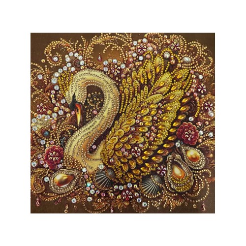 30х30 Алмазная мозайка "Лебедь" PSD068 (без подрамника)