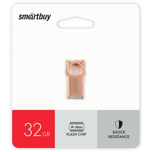 32GB накопитель SMARTBUY MC5 Kitty Pink мини металл