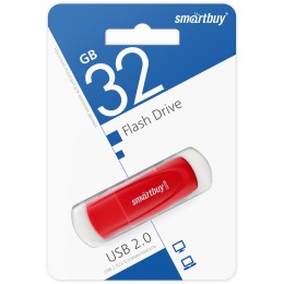 32Гб накопитель SMARTBUY Scout красный