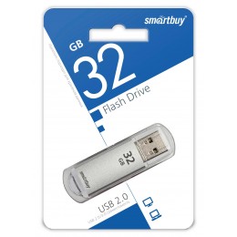 32GB накопитель SMARTBUY V-Cut серебро