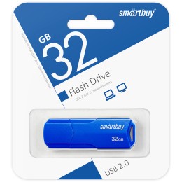 32Гб накопитель USB2.0 SMARTBUY Clue синий