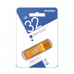 32Гб накопитель USB2.0 SMARTBUY Glossy series оранжевый