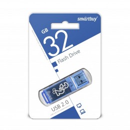 32Гб накопитель USB2.0 SMARTBUY Glossy series синий