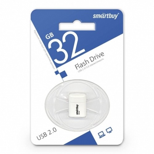 32Гб накопитель USB2.0 SMARTBUY Lara белый