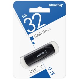 32Гб накопитель USB2.0 SMARTBUY Scout черный