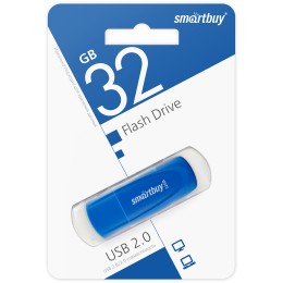 32Гб накопитель USB2.0 SMARTBUY Scout синий