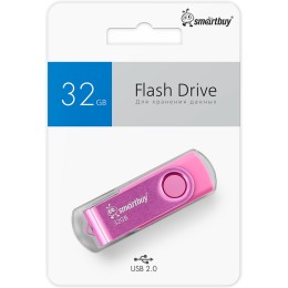32Гб накопитель USB2.0 SMARTBUY Twist розовый