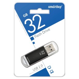 32Гб накопитель USB2.0 SMARTBUY V-Cut черный