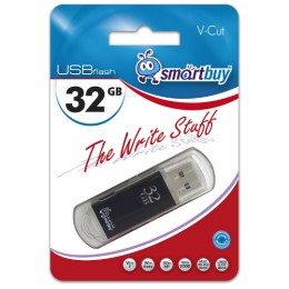 32Гб накопитель USB2.0 SMARTBUY V-Cut черный