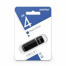 4Гб накопитель USB2.0 SMARTBUY Quartz series черный