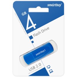 4Гб накопитель USB2.0 SMARTBUY Scout синий