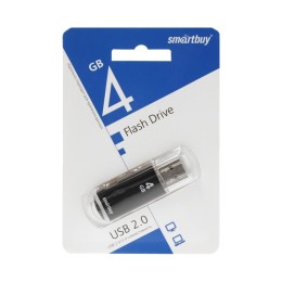 4Гб накопитель USB2.0 SMARTBUY V-Cut черный