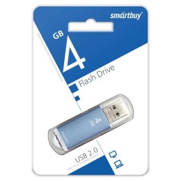 4Гб накопитель USB2.0 SMARTBUY V-Cut синий
