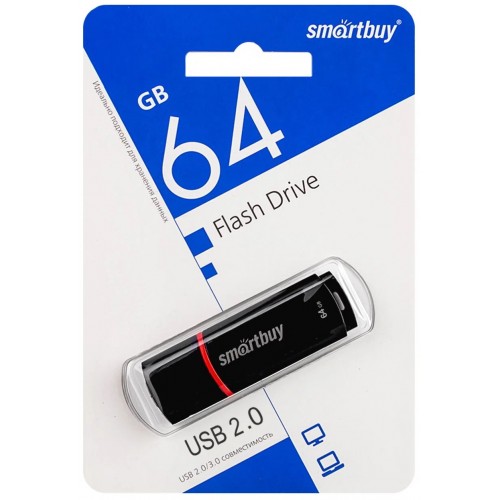 64GB накопитель SMARTBUY Crown черный