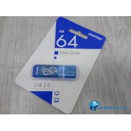64Гб накопитель SMARTBUY Glossy series синий
