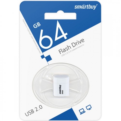 64GB накопитель SMARTBUY Lara белый