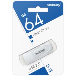 64Гб накопитель SMARTBUY Scout белый