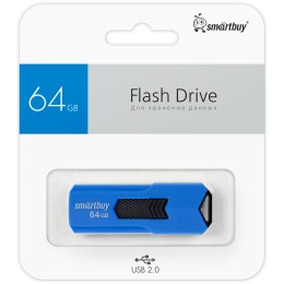 64Гб накопитель SMARTBUY Stream синий