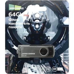 64Гб накопитель USB2.0 More Choice MF64-4 черный