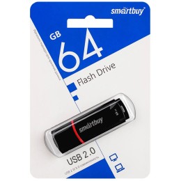 64Гб накопитель USB2.0 SMARTBUY Crown черный