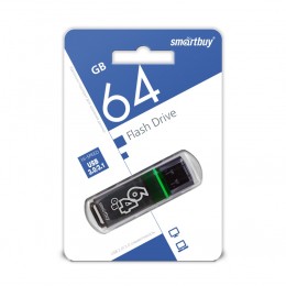 64Гб накопитель USB2.0 SMARTBUY Glossy series черный