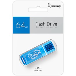 64Гб накопитель USB2.0 SMARTBUY Glossy series синий