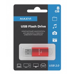 8GB накопитель MAXVI MP красный