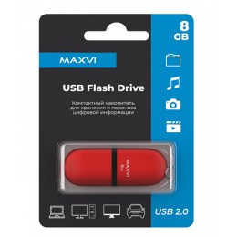 8GB накопитель MAXVI SF красный