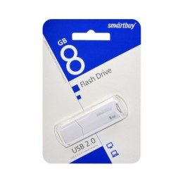 8GB накопитель SMARTBUY Clue белый