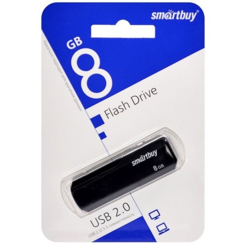 8Гб накопитель USB2.0 SMARTBUY Clue черный
