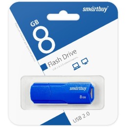 8Гб накопитель USB2.0 SMARTBUY Clue синий