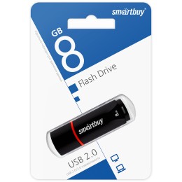 8Гб накопитель USB2.0 SMARTBUY Crown черный